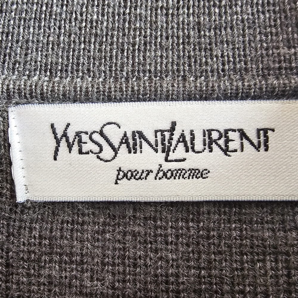 Vintage 90s YSL Yves Saint Laurent Wool Knitted Cardigan - Picture 5 of 10